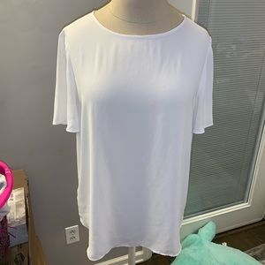 Ann Taylor white blouse work top price negotiable